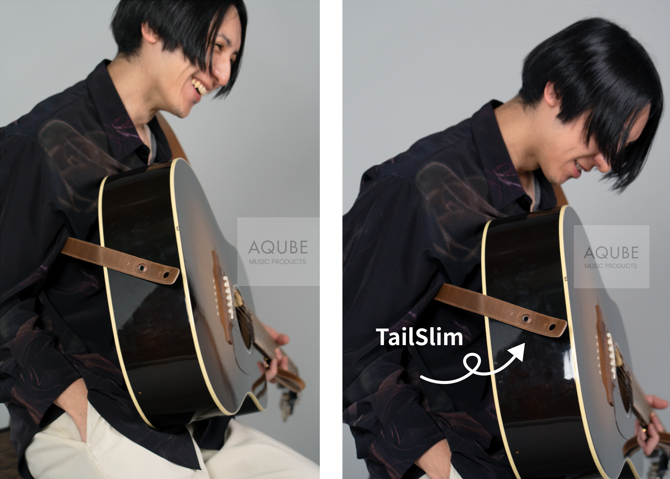 TailSlimアコギの薄いエンドピン用に変更