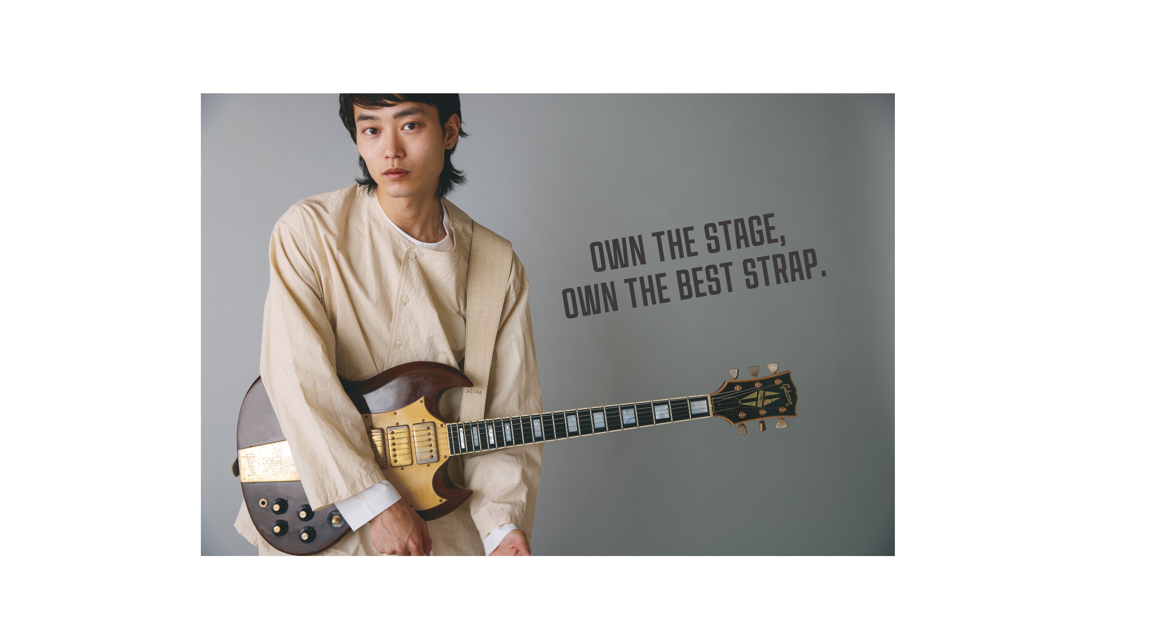 AQUBE MUSIC PRODUCTS | 本革オーダーギターストラップの専門店